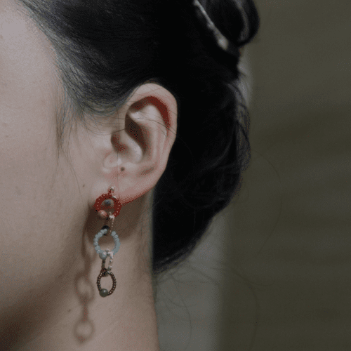 Chinoiserie NaturalJadeRedEarrings2