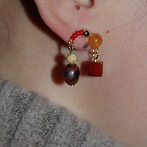 Chinoiserie NaturalJadeRedEarrings3