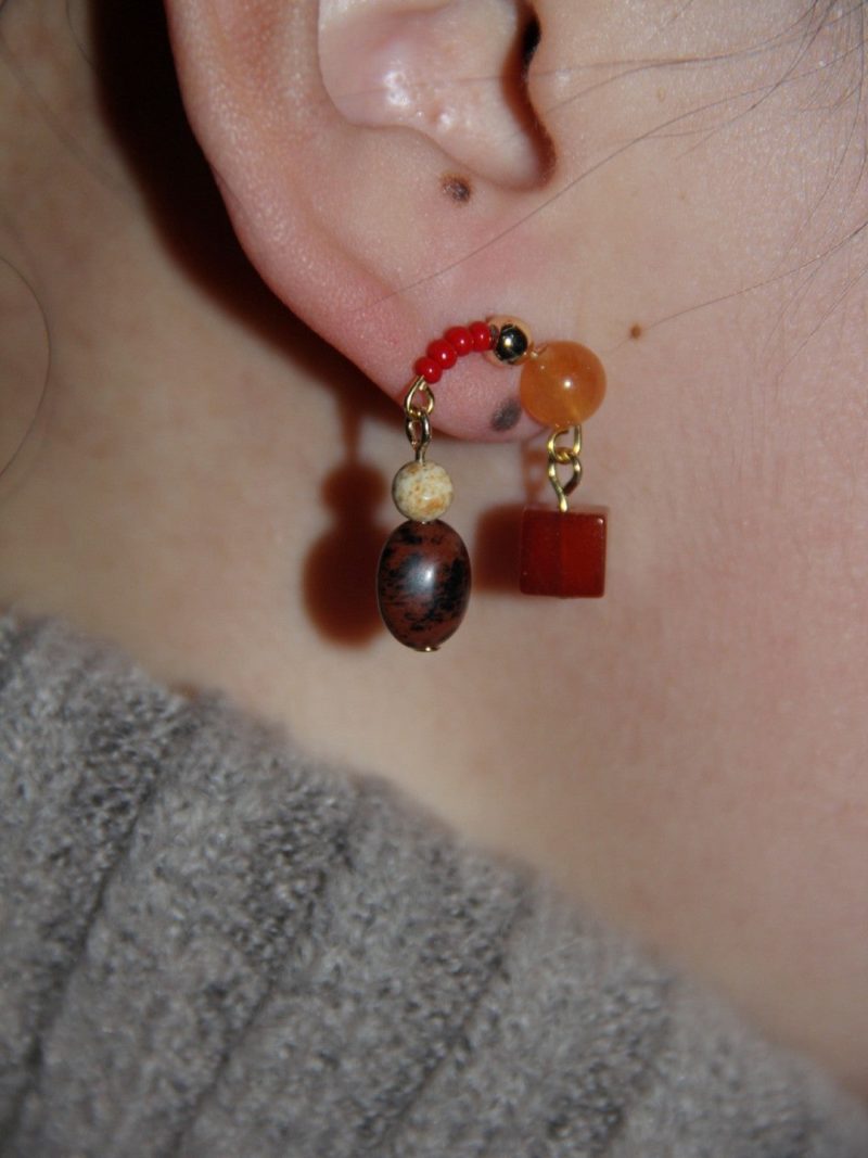 Chinoiserie NaturalJadeRedEarrings3