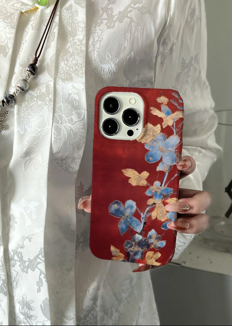 Chinoiserie PalaceFlowersPrintedRedPhoneCase2 04ec9747 26be 4217 b7a4 e8984b8edd76