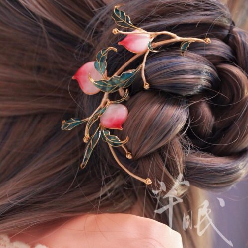 Chinoiserie PeachHairpin6