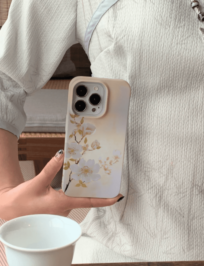 Chinoiserie PearBlossomPrintedPhoneCase2