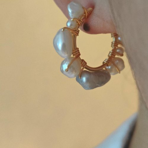 Chinoiserie PearlHoopEarrings5