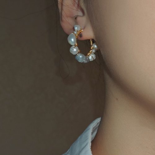 Chinoiserie PearlHoopEarrings6