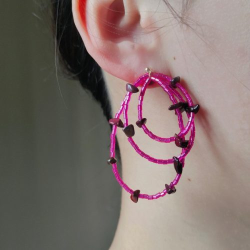 Chinoiserie PinkColoredGlazeBeadedEarrings2 49a4b0a9 8f31 4053 8d53 c455b987a92e