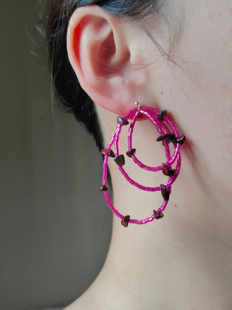 Chinoiserie PinkColoredGlazeBeadedEarrings2 49a4b0a9 8f31 4053 8d53 c455b987a92e