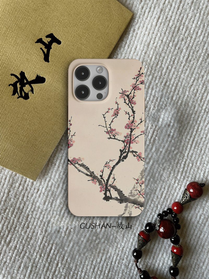 Chinoiserie PlumBlossomPrintedPhoneCase3