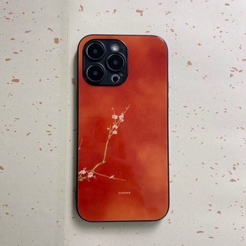 Chinoiserie PlumBossomSunsetPhoneCase4