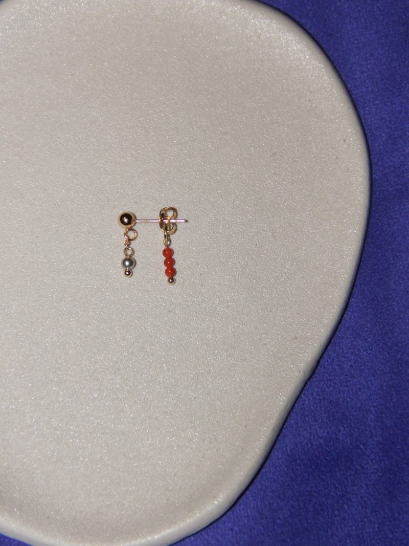 Chinoiserie RedAgateMiniBeadedEarrings3