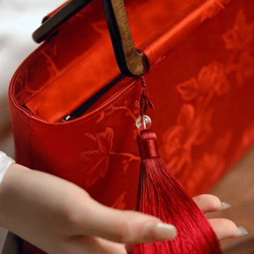 Chinoiserie RedBlossomSilkHandbag3