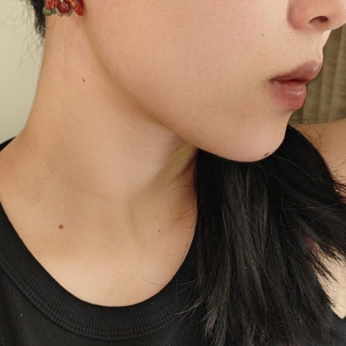 Chinoiserie RedGreenJadeBeadedHoopEarrings5