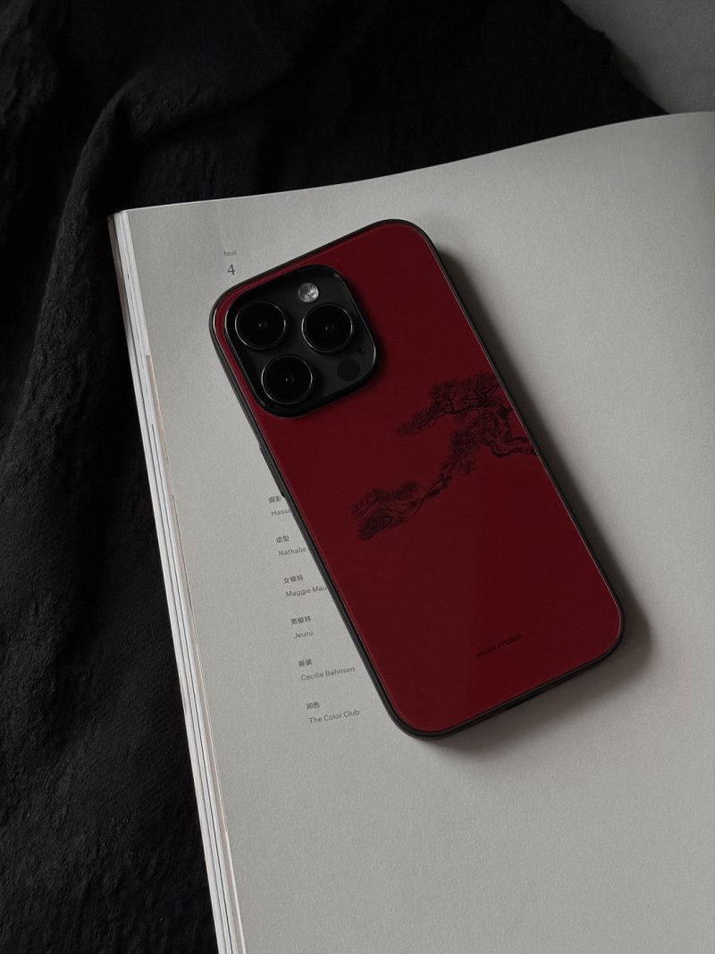 Chinoiserie RedPinePrintedPhoneCase3