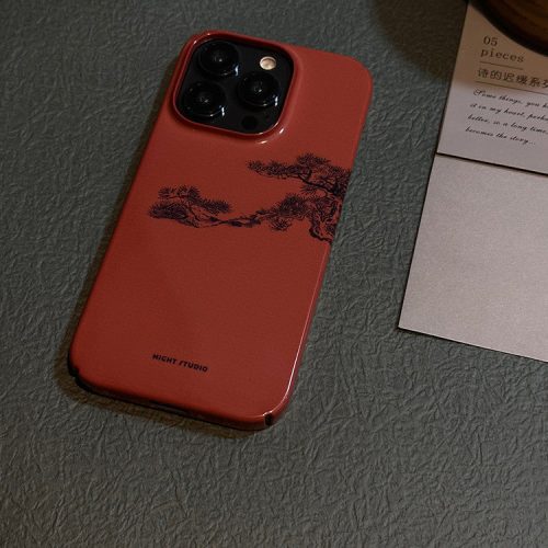 Chinoiserie RedPinePrintedPhoneCase4