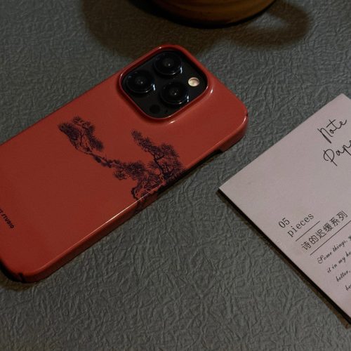 Chinoiserie RedPinePrintedPhoneCase6