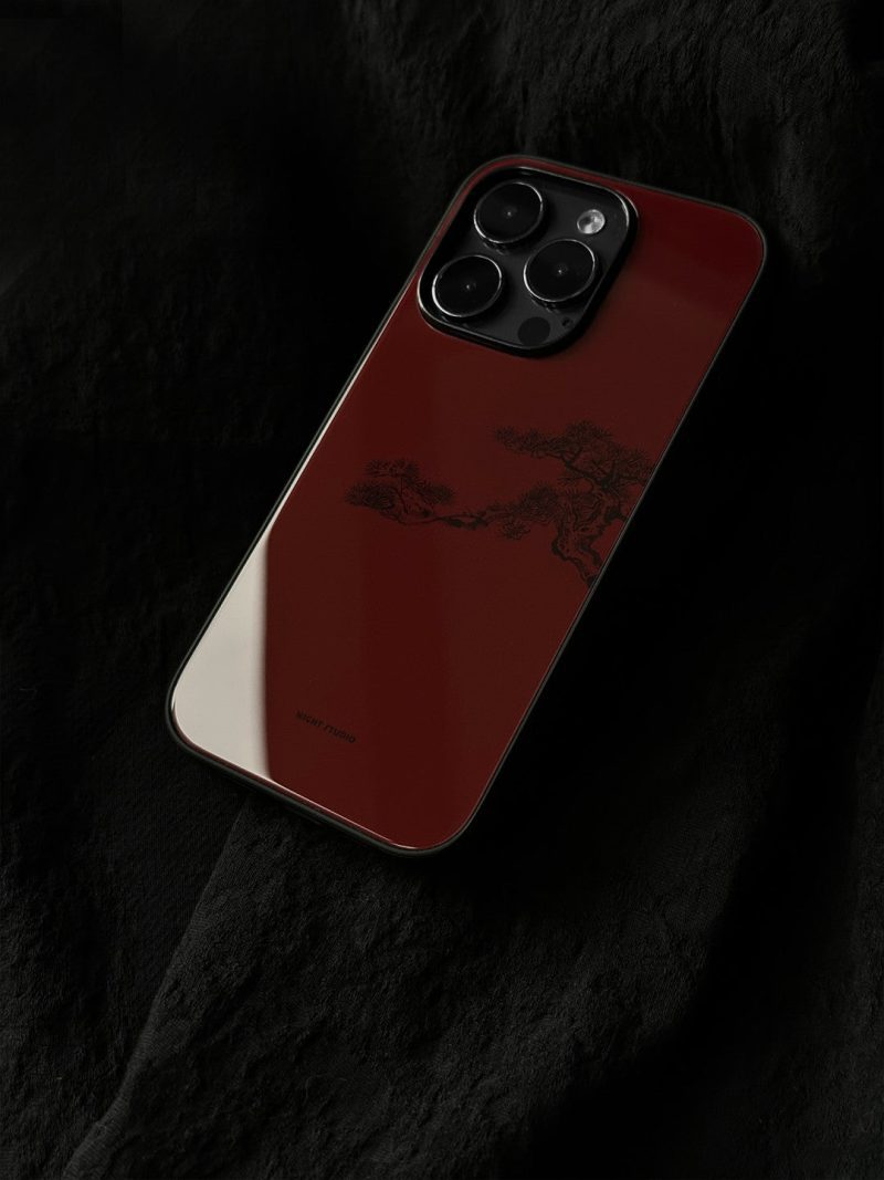 Chinoiserie RedPinePrintedSamsungPhoneCase3