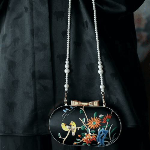 Chinoiserie RetroEmbroideryClutchBag2