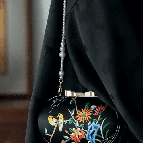 Chinoiserie RetroEmbroideryClutchBag4