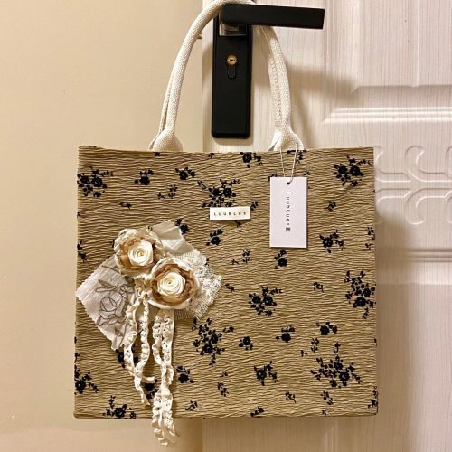 Chinoiserie RosesPatchToteBag10