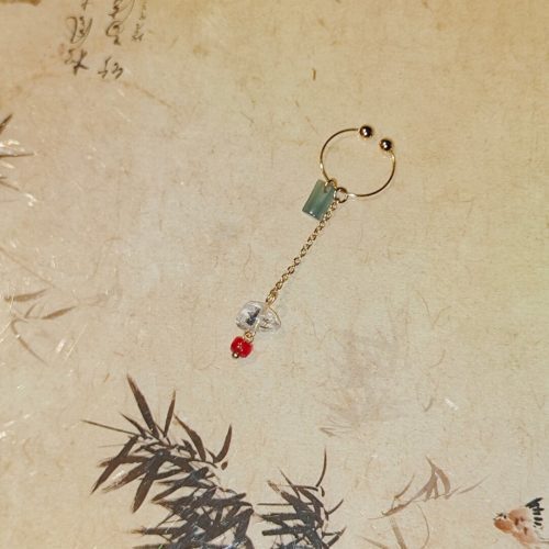 Chinoiserie SpringRainLongClipsEarrings3