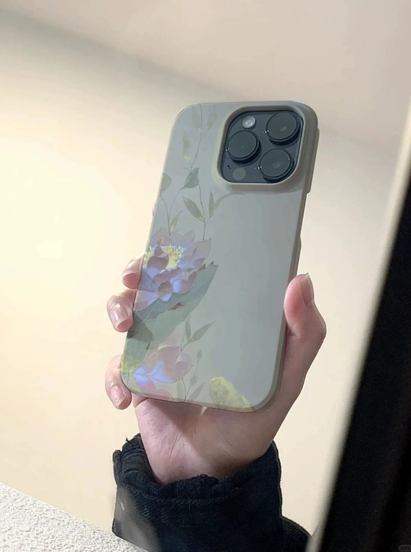 Chinoiserie SummerLotusPrintedPhoneCase6