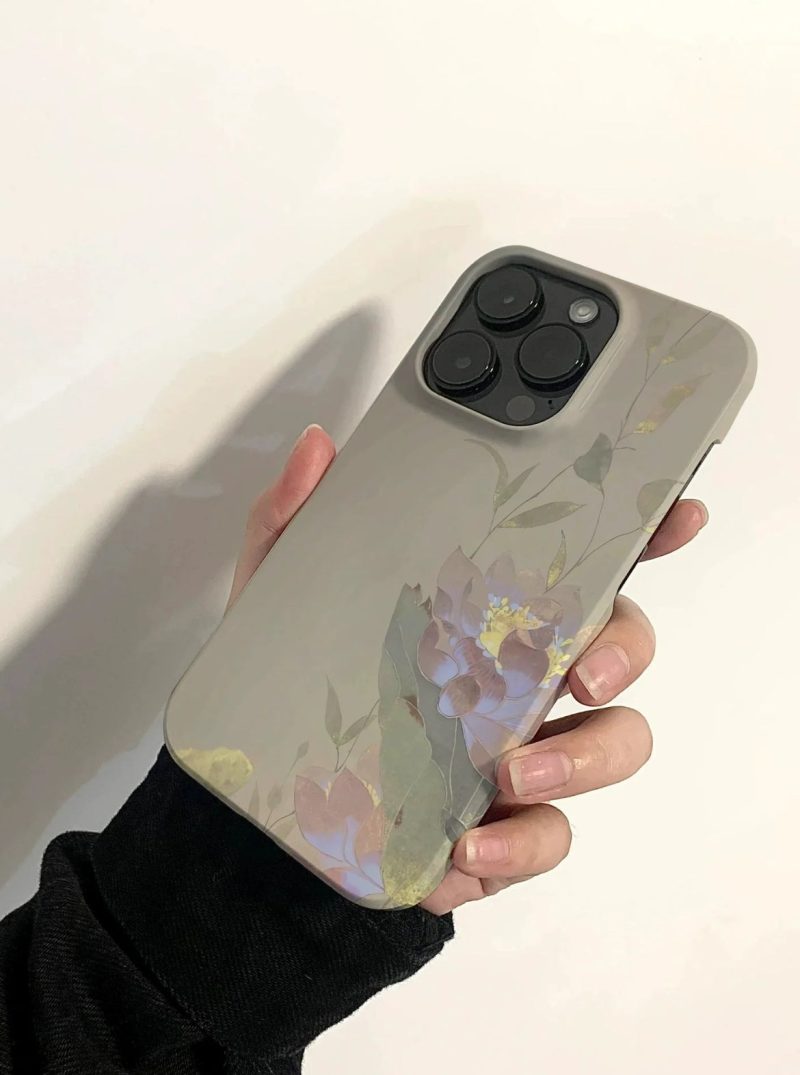 Chinoiserie SummerLotusPrintedPhoneCase7