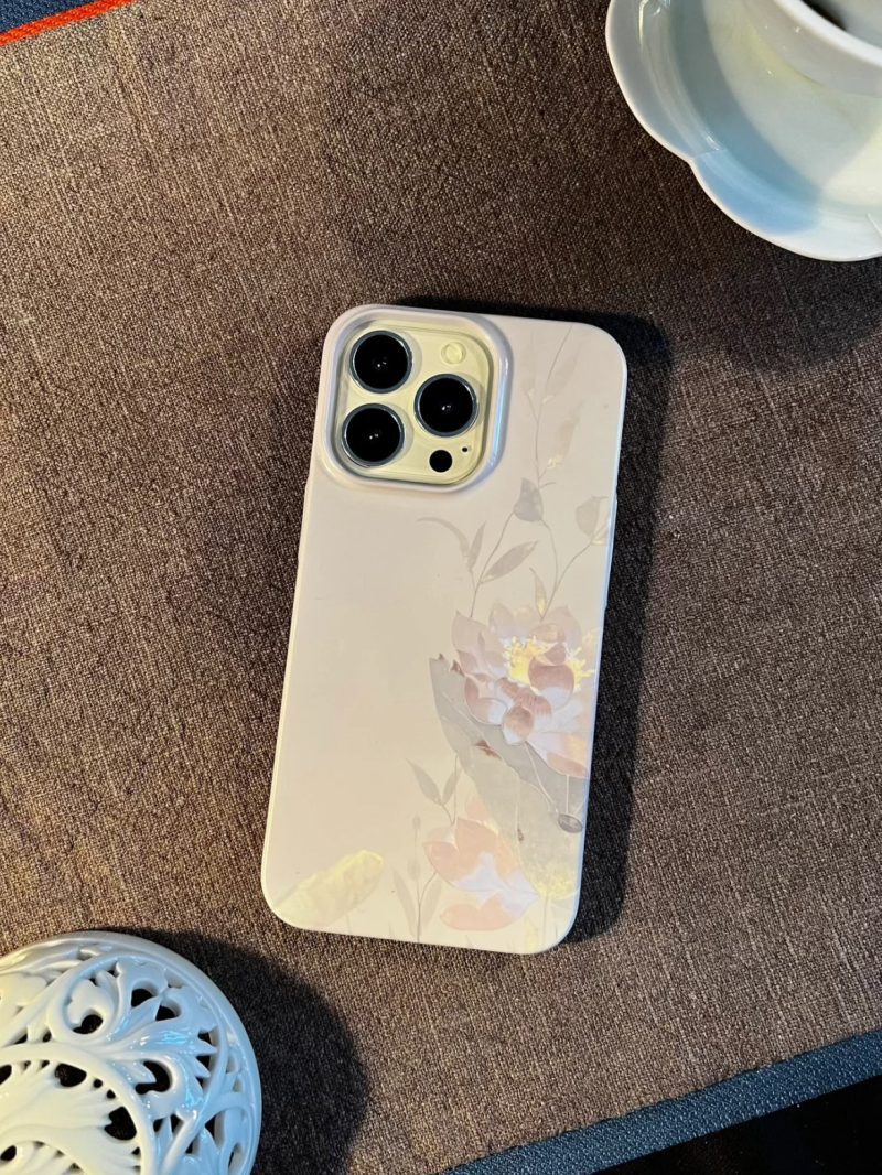 Chinoiserie SummerLotusPrintedPhoneCase8