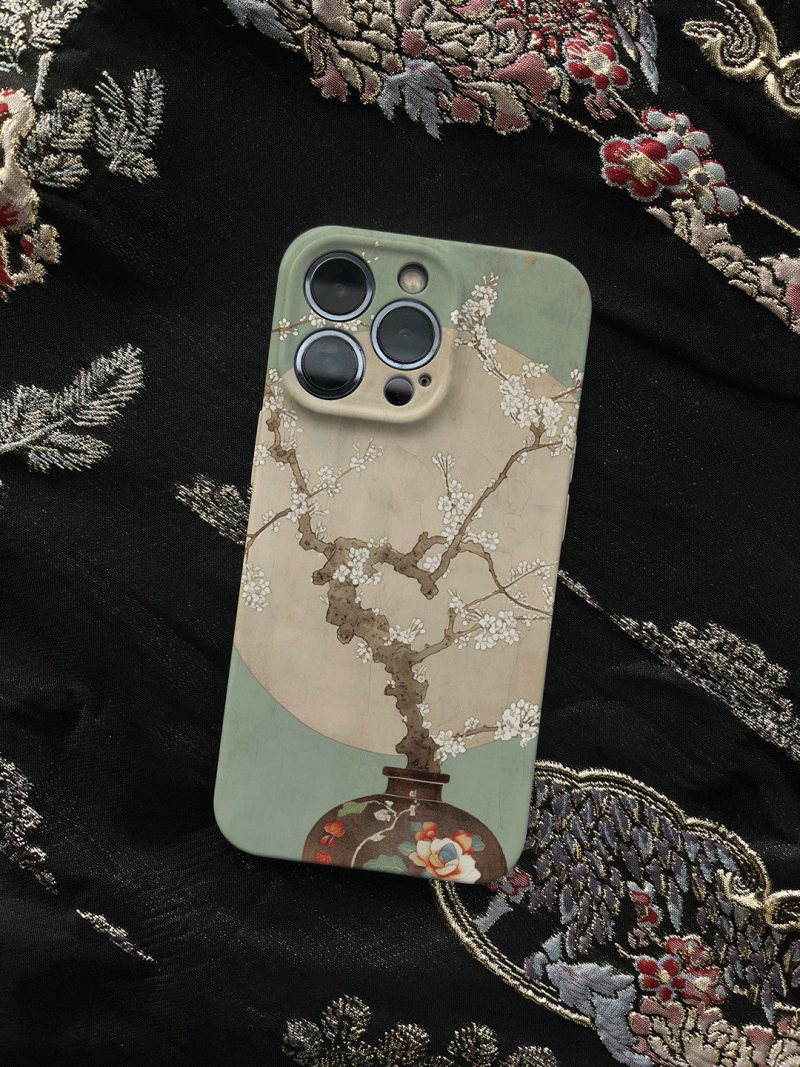 Chinoiserie VaseFlowerPrintedPhoneCase2