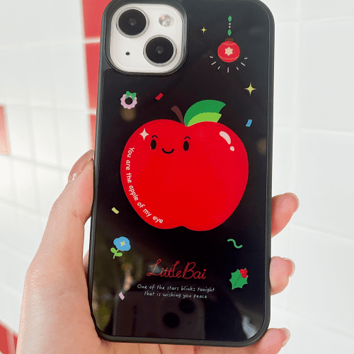 ChristmasRedAppleMagneticPrintedPhoneCase2