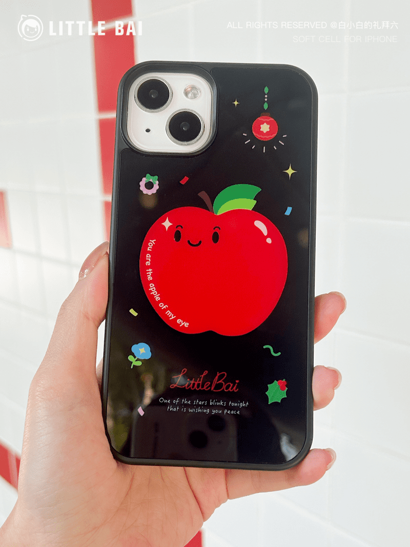 ChristmasRedAppleMagneticPrintedPhoneCase2