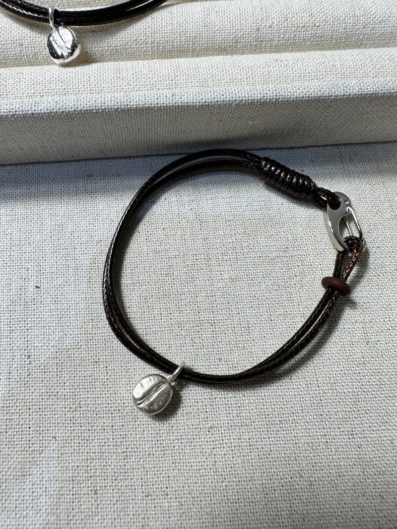 CoffeeBeanSilverBracelet2