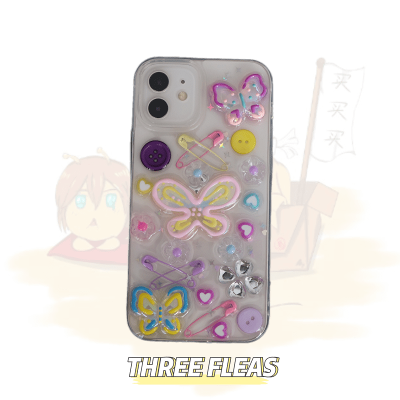 ColorfulButterflyFlowerPhoneCase1