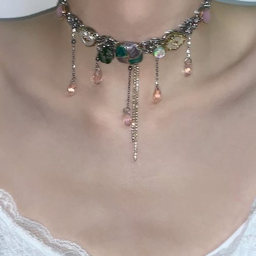 CountessButtonsDecorTasselChoker3