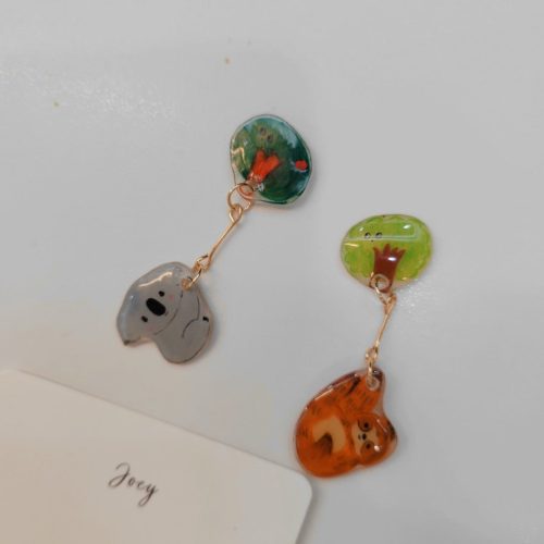 CuteCartoonHandmadeShrinkPlasticEarrings1