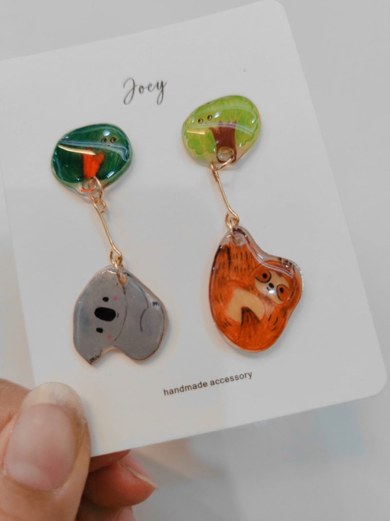 CuteCartoonHandmadeShrinkPlasticEarrings2