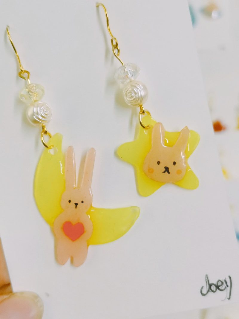 CuteCartoonHandmadeShrinkPlasticEarrings2 53551050 446f 4ee1 85c9 b30152127a07