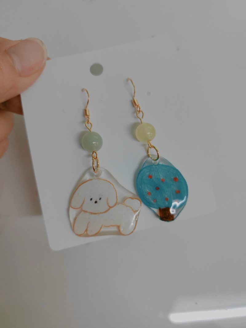 CuteCartoonHandmadeShrinkPlasticEarrings2 eb376e3f a101 4586 b67b f7e3defc74b3