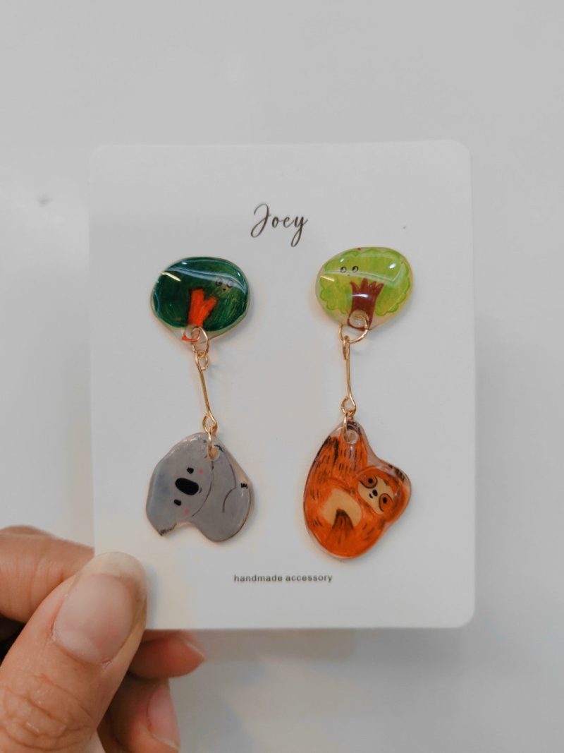 CuteCartoonHandmadeShrinkPlasticEarrings3