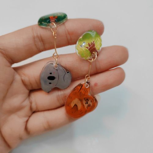 CuteCartoonHandmadeShrinkPlasticEarrings4