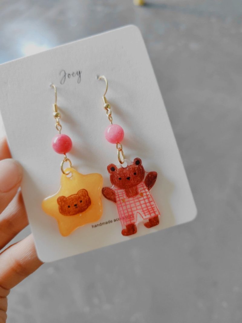 CuteCartoonHandmadeShrinkPlasticEarrings4 491a2ee7 f616 420c b77b d99259f98466