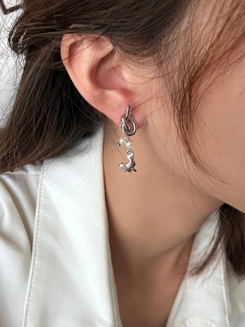 CuteCatAsymmetricEarrings8