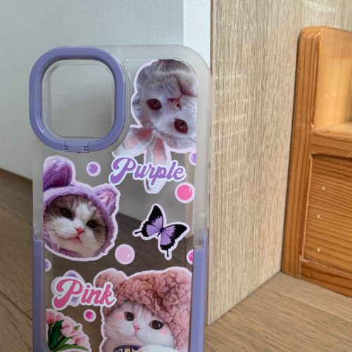 CuteCatsPrintedStandPhoneCase11