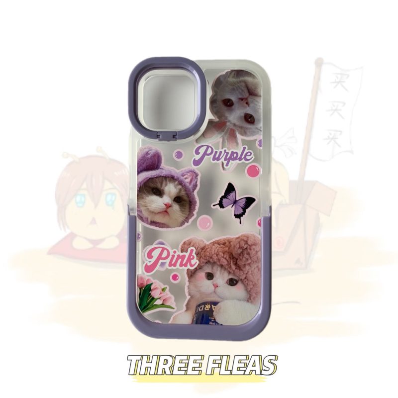 CuteCatsPrintedStandPhoneCase13