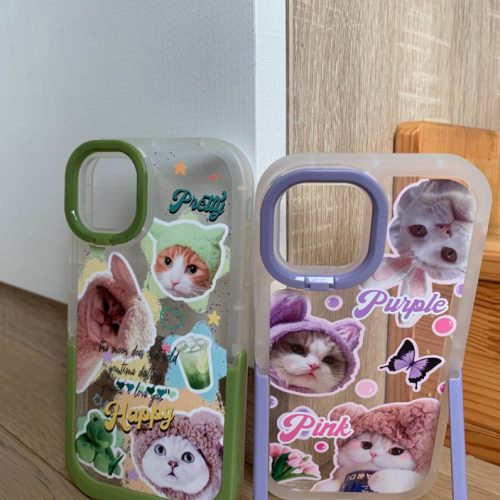 CuteCatsPrintedStandPhoneCase9