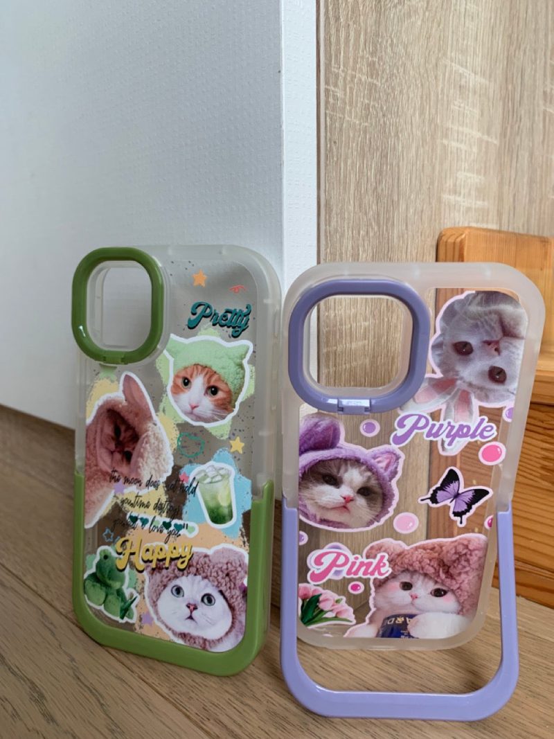 CuteCatsPrintedStandPhoneCase9