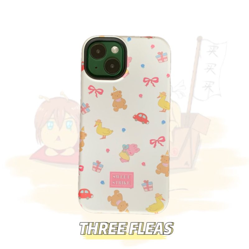 CuteDuckBearCarPrintedPhoneCase16