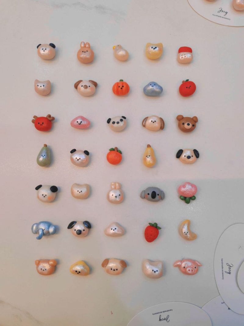 CuteHandmadePolymerClayAnimalsStuds23