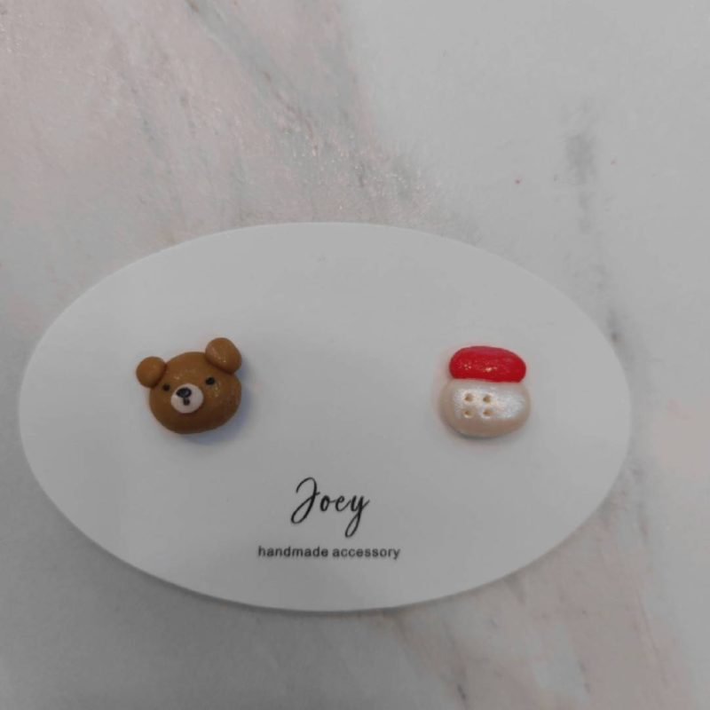 CuteHandmadePolymerClayAnimalsStuds5