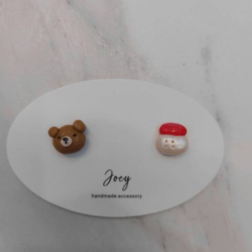 Cute Handmade Polymer Clay Animals Studs5