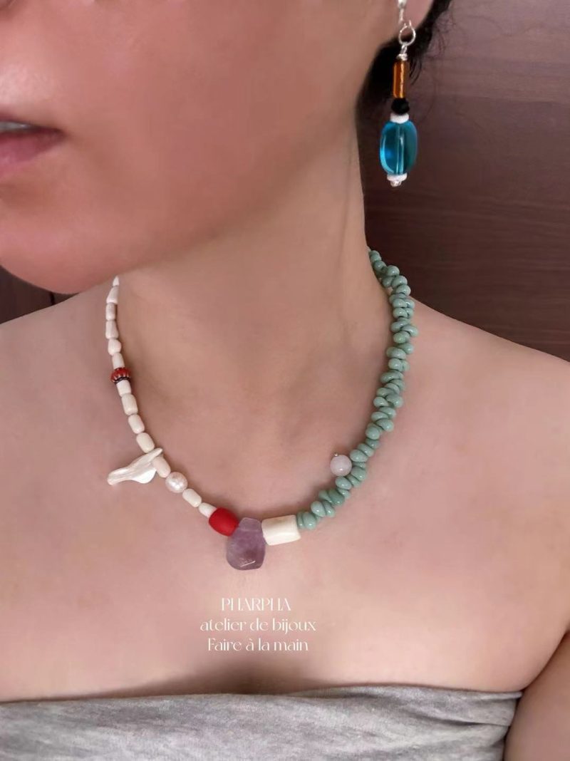 DopamineColorBeadedNecklace3