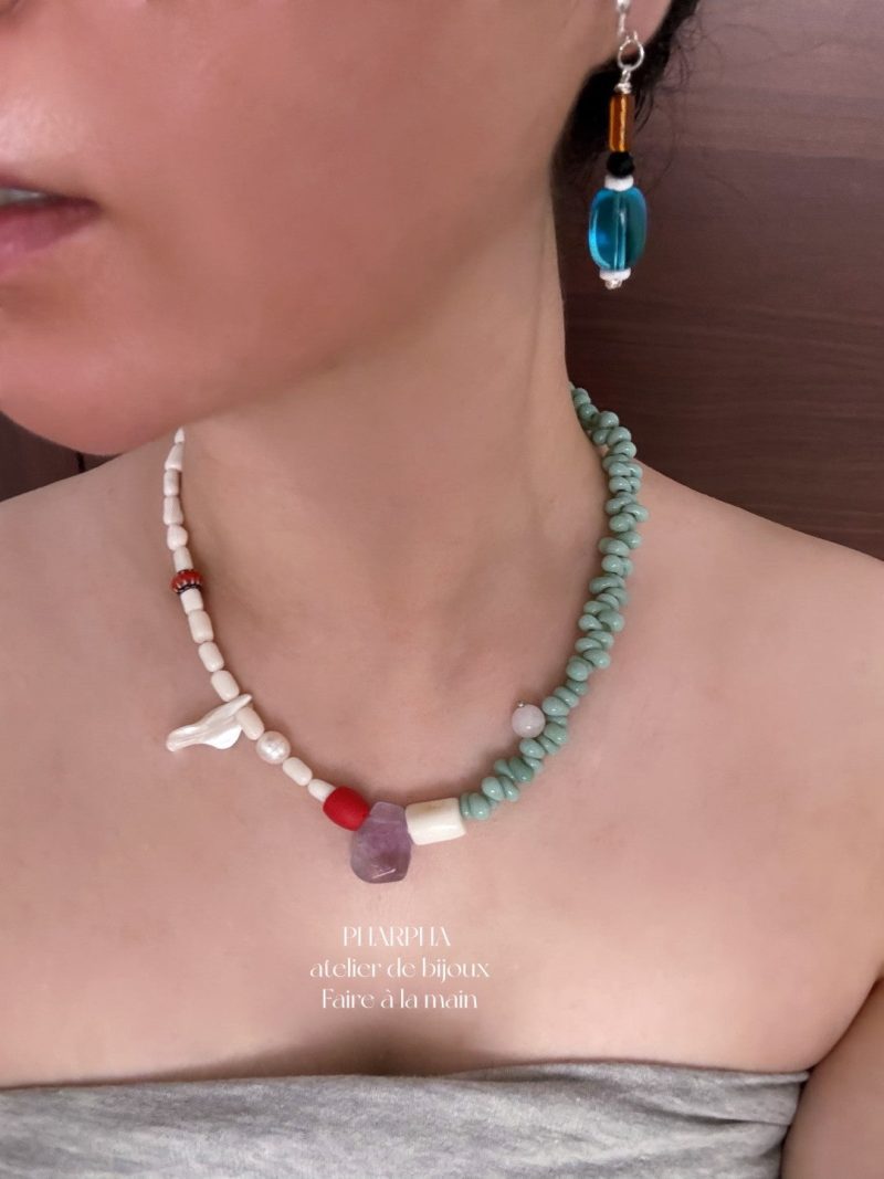 DopamineColorBeadedNecklace6